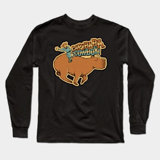 Capybara Cowboy by Tobe Fonseca Long Sleeve T-Shirt